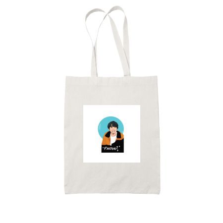 BTS Jungkook  White Tote Bag