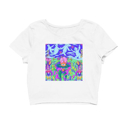 Inner space art Crop Top