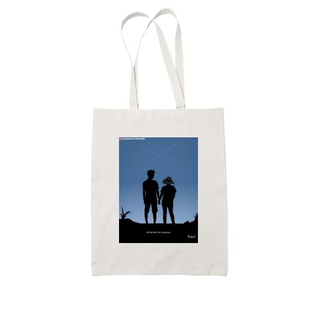 Lovers  White Tote Bag