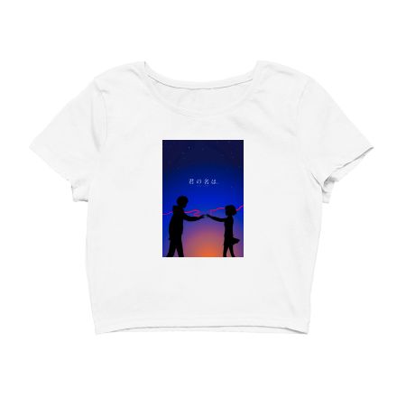 Your Name -  Anime Crop Top