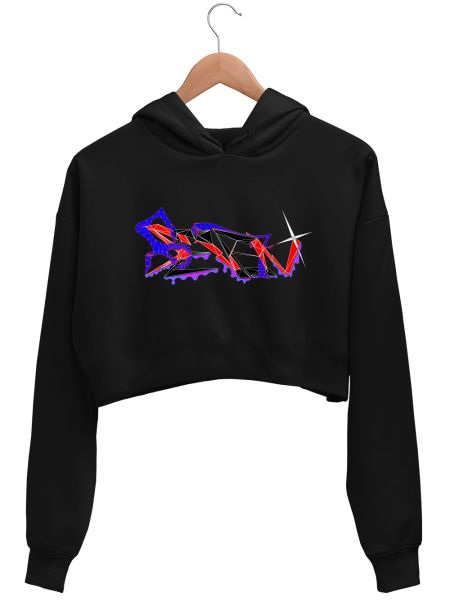 SEVEN GRAFFITI EXTREME Crop Hoodie