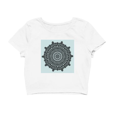 Mandala artwork Crop Top