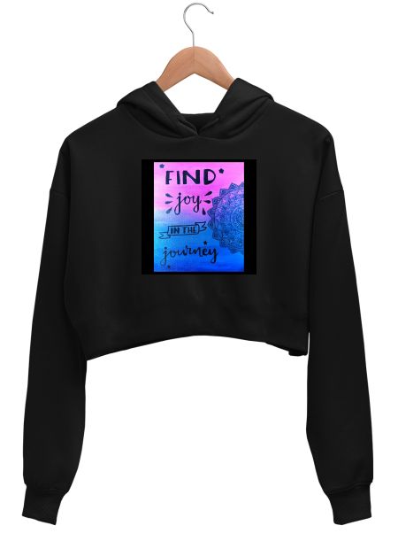 Joyful Journey  Crop Hoodie