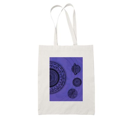 Galaxy mandala White Tote Bag