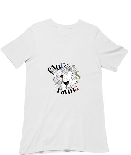 Flora and Fauna- with white background  Regular T-Shirt