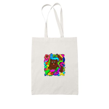 DoodleMix White Tote Bag