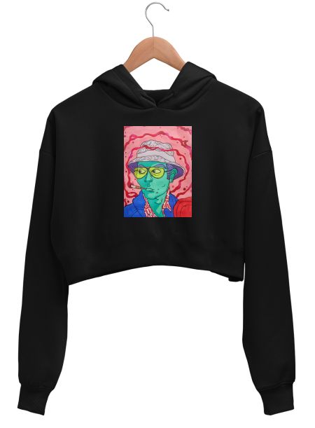 Trippy  Crop Hoodie