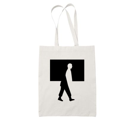 Men White Tote Bag