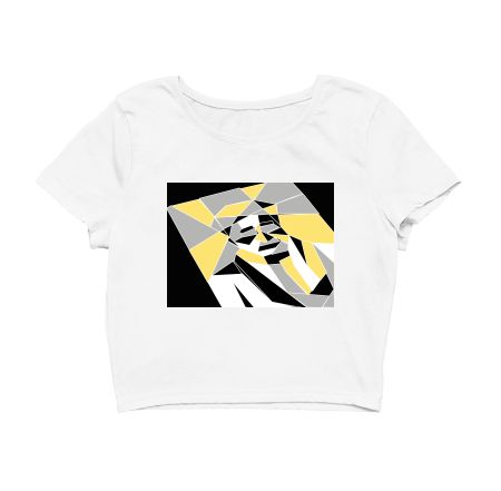abstract geometric design Crop Top
