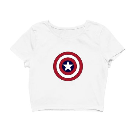 Marvel’s Captain America Shield Crop Top