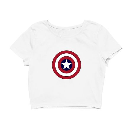 Marvel’s Captain America Shield Crop Top