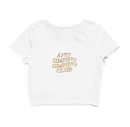 Anti Simping Simping Club Crop Top