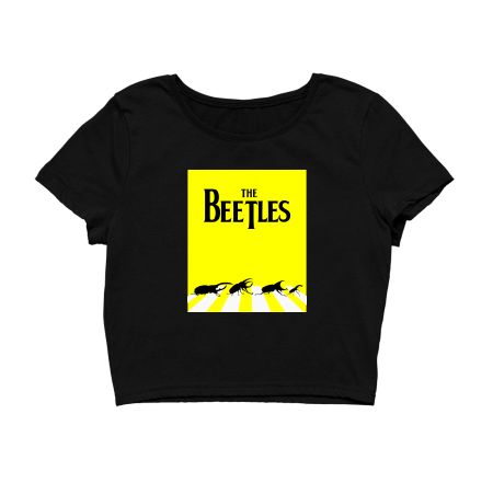 Beetles band crossing road Crop Top