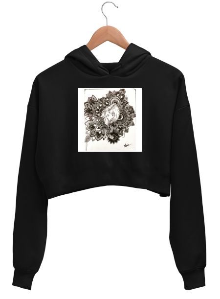 Fantasy Queen Crop Hoodie