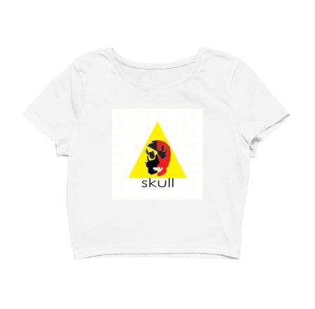 skull trend Crop Top