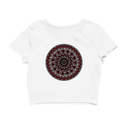 Digital Mandala3 Crop Top