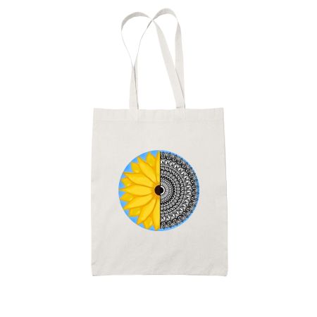 Digital Mandala4 White Tote Bag