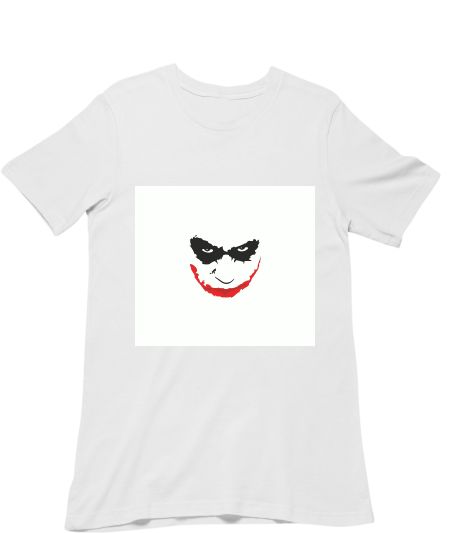 Joker Smile Joker T Shirt White Art Of JOKER Face T-Shirt Frankly
