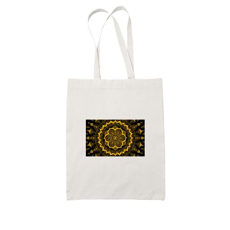 Mandala Art - Gold White Tote Bag