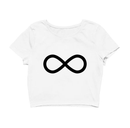 Endless Loop Symbol Infinity Crop Top