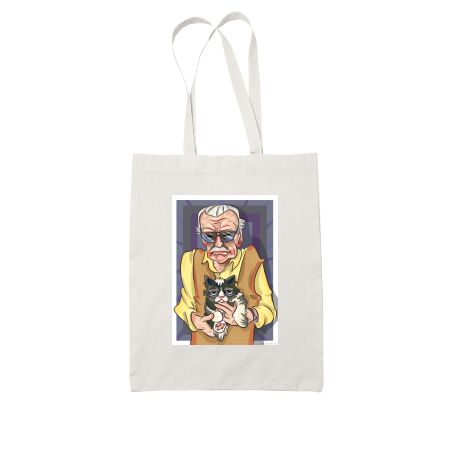 Stan Lee & Grumpy Cat  Tote Bag