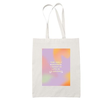 K-Drama White Tote Bag