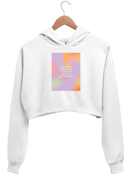 K-Drama Crop Hoodie