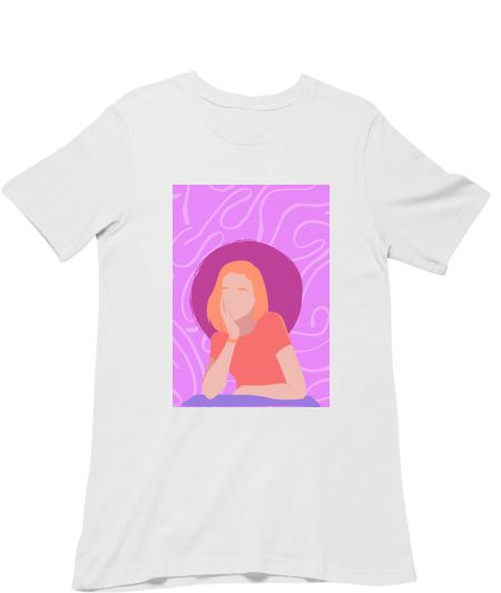 THINKING GIRL Regular T-Shirt