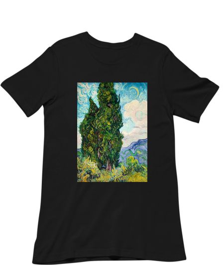 Cypresses (1889) by Vincent Van Gogh Regular T-Shirt