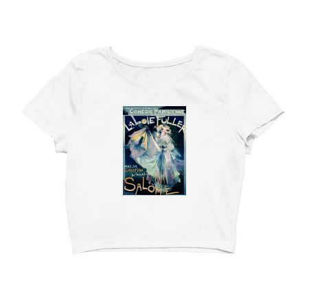 Poster of Comédie–Parisienne with portrait of Loie Fuller (1895) by Georges de Feure Crop Top