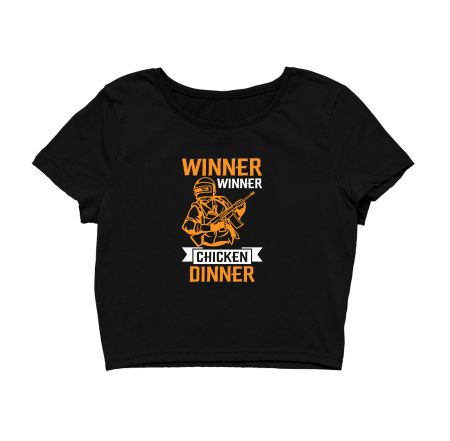 Winner winner chicken dinner  Crop Top