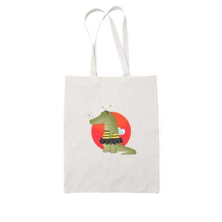 Crock-B White Tote Bag