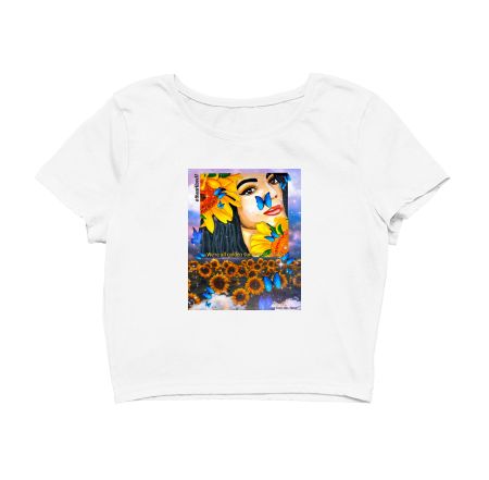 Sunflower girl Crop Top