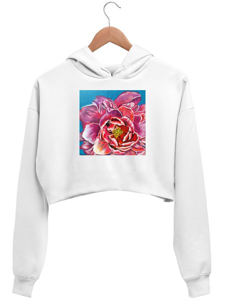Flower  Crop Hoodie