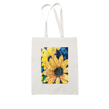 Sunflower  White Tote Bag