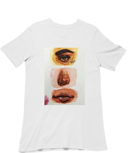 Watercolor Face Print merch Classic T-Shirt