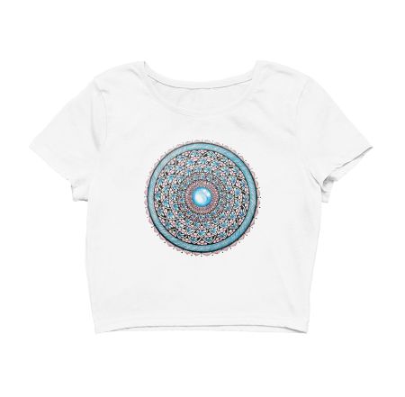 Blue Mandala Crop Top