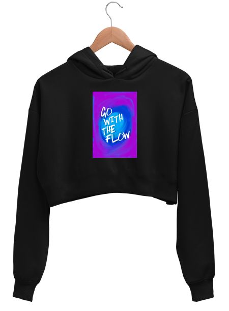 Go with the Flow Crop Hoodie