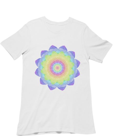 Multicolour/Rainbow Mandala Classic T-Shirt