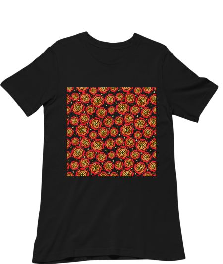 red and orange flowers Regular T-Shirt