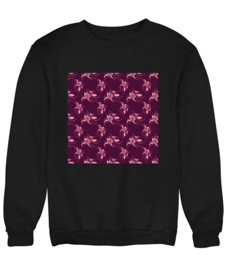 beautiful pink roses with purple background Sweatshirt