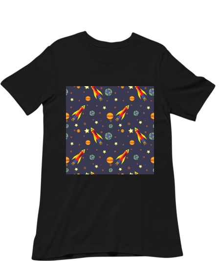 Rocket in space Regular T-Shirt