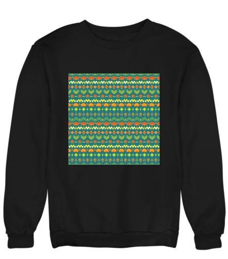 colorful tribal geometric print Sweatshirt