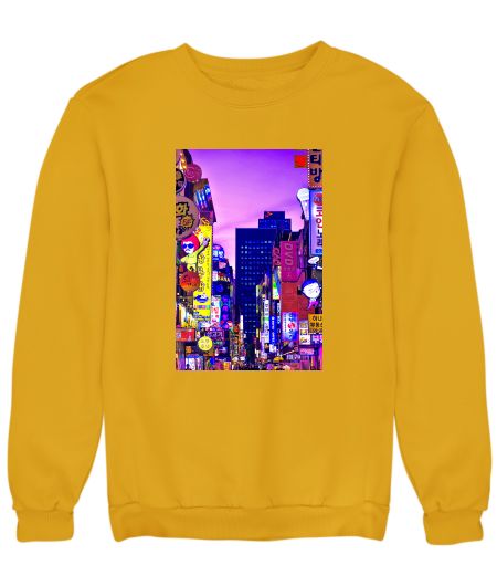 South korea - Neon cyberpunk edit Sweatshirt