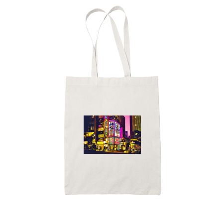 Yellow and pink neon light edit White Tote Bag