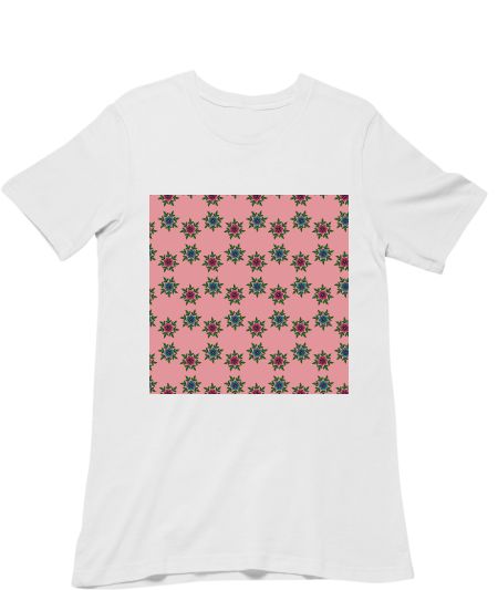Pink and blue flowers  Regular T-Shirt