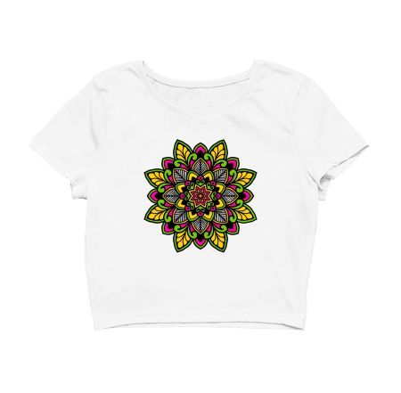 Colorful Mandala Crop Top