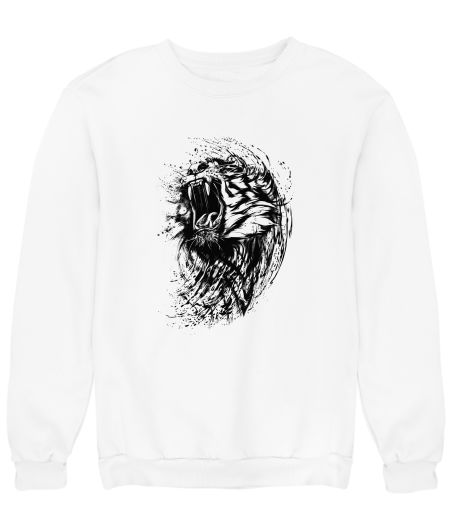 Tiger Roar Tattoo Wild Animal Sweatshirt