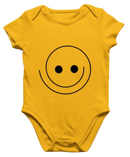 Smiley Face Emoji-Minimal Fun Onesie