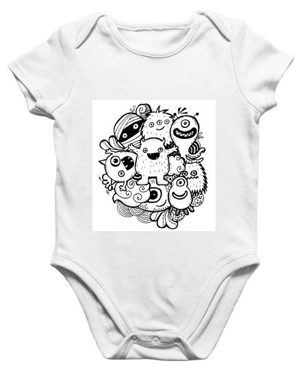 Boo Cute Funky Monsters Onesie